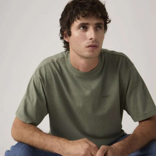 Levi's Men's Red Tab Vintage Tee Garment Dye Mulled Basil A06370189 - Image 4