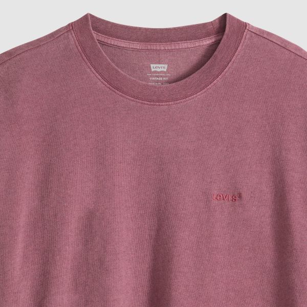 Levi's Men's Red Tab Vintage Tee Post Grunge Wash Roan Rouge A06370178 - Image 6