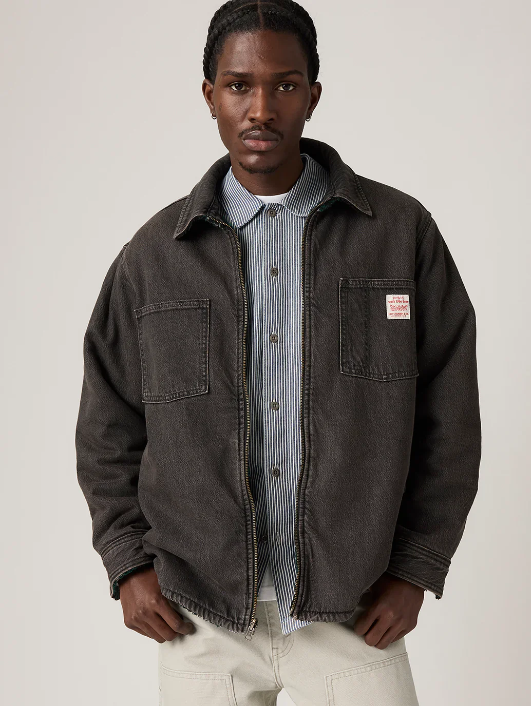 Levi's Men's Reversible Shacket Late Night Grind Black 003B1-0001