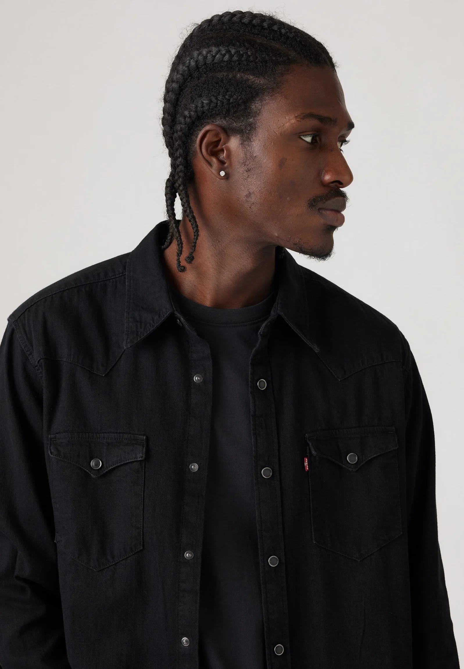 Levi's Mens' The Barstow Western Standard Fit Black 857440002 - Image 4