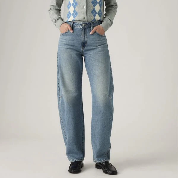 Levi's Womens' Baggy Dad Barrel Jeans Easy Days Medium Wash 0039A0002 - Image 2