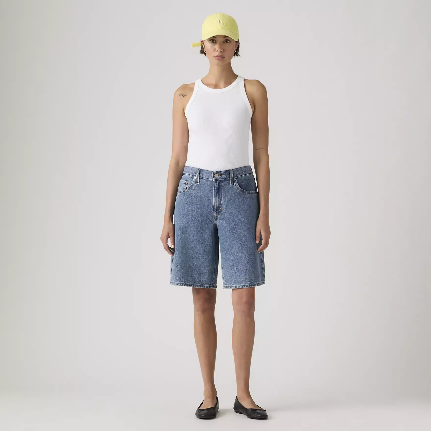 Levi's Women's Baggy Dad Jorts Denim Shorts Medium Wash 000MJ0016 - Image 5