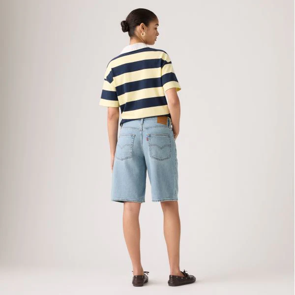 Levi's Women's Baggy Dad Jorts Shorts Blue 000MJ0017 - Image 3