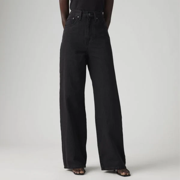 Levi's Women's Cinch Baggy Jeans Capturing Moments Black 001UP0003 - Image 3