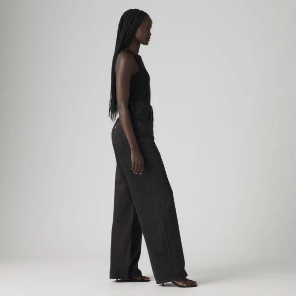 Levi's Women's Cinch Baggy Jeans Capturing Moments Black 001UP0003 - Image 4
