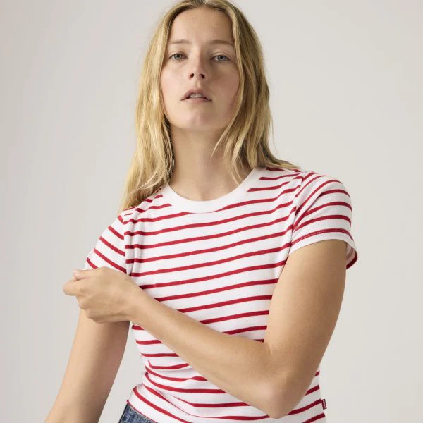 Levi's Women's Essential Sporty Tee Red A74190042 - Image 4
