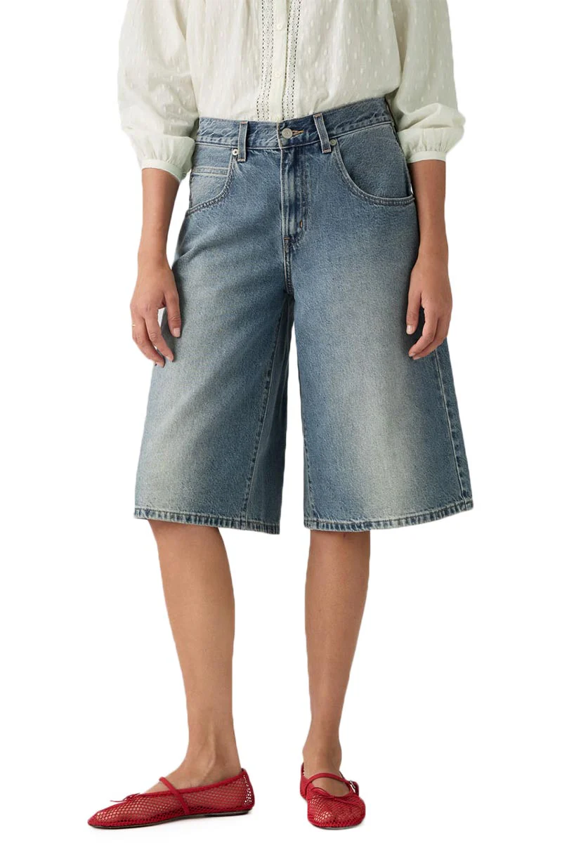 Levi's Women's Super Baggy Jorts Denim Shorts Hazy Times 005DT0002 - Image 3