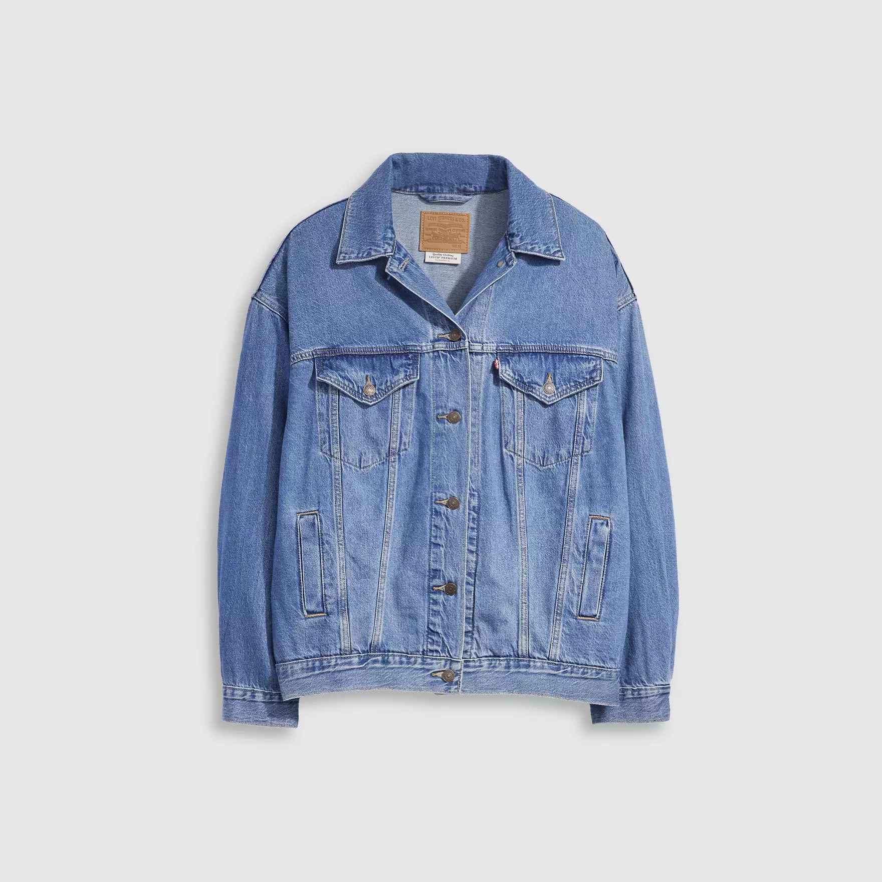 Levi's Women's Xl Trucker Jacket Worn In Medium Indigo A34720003 - Image 5