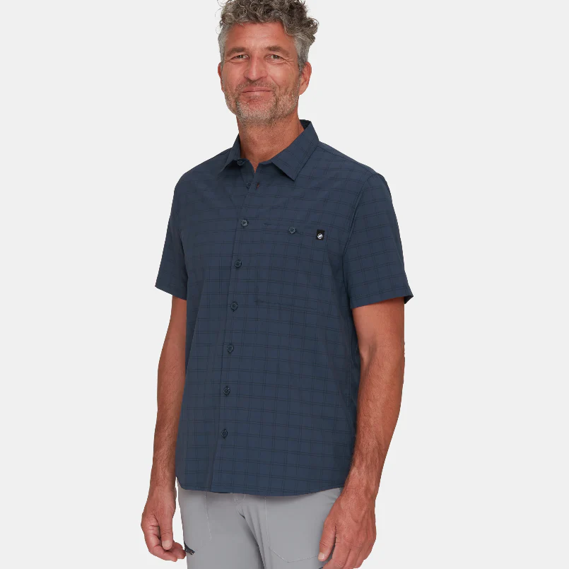 Mammut Men's Lenni Short Sleeve Shirt Marine-Black 1015-01471-5975 - Image 2