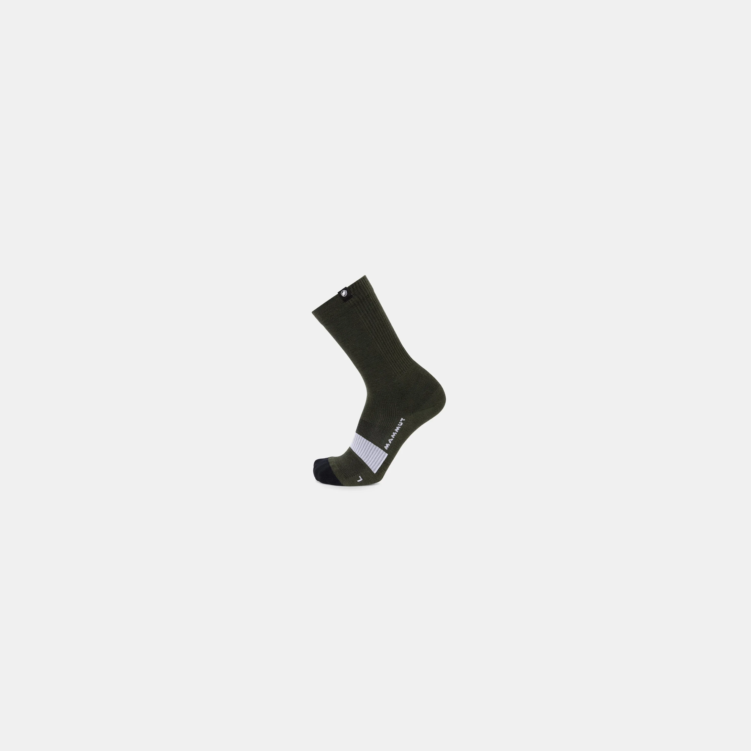Mammut Unisex All-Mountain Targeted Cushion Merino Crew Socks Dark Marsh-White 1193-00061-40334