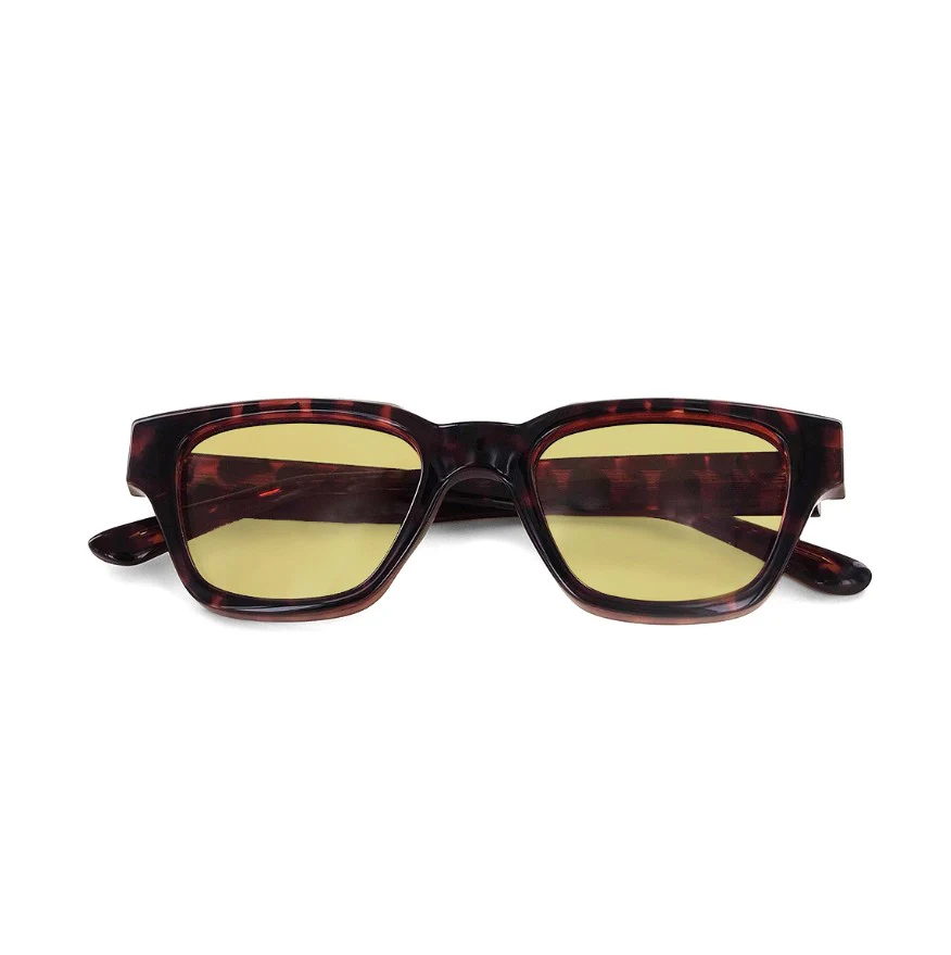 Moken Unisex Sharper Sunglasses Tortoise/Yellow MKNK09-TORT-YLW