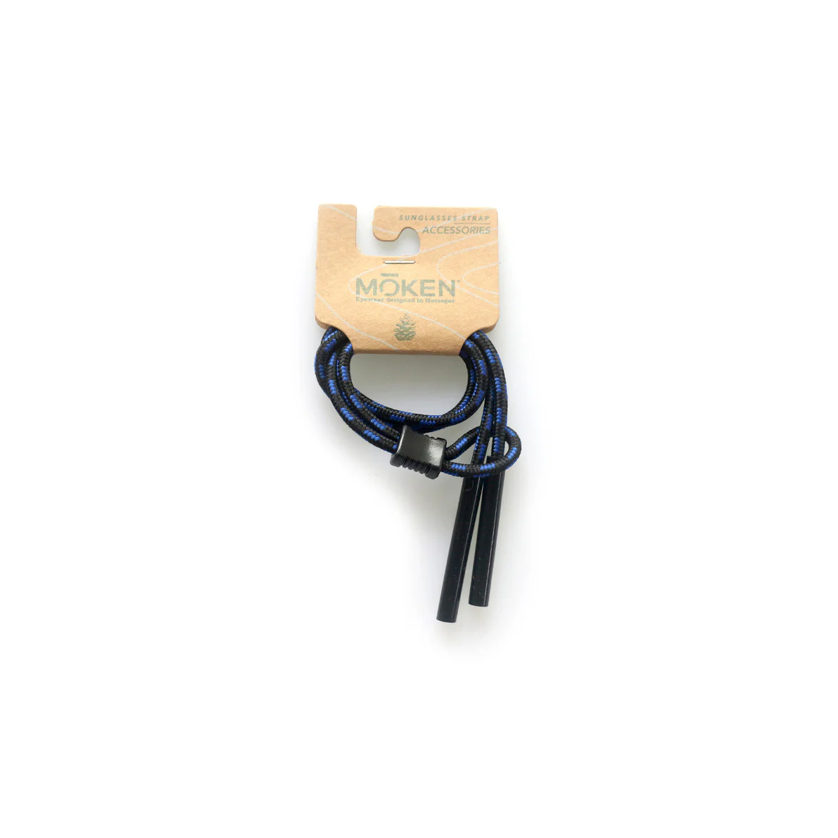 Moken Unisex Sunglasses Tubes Cords Black/Blue UMKN04-BLK-BLU