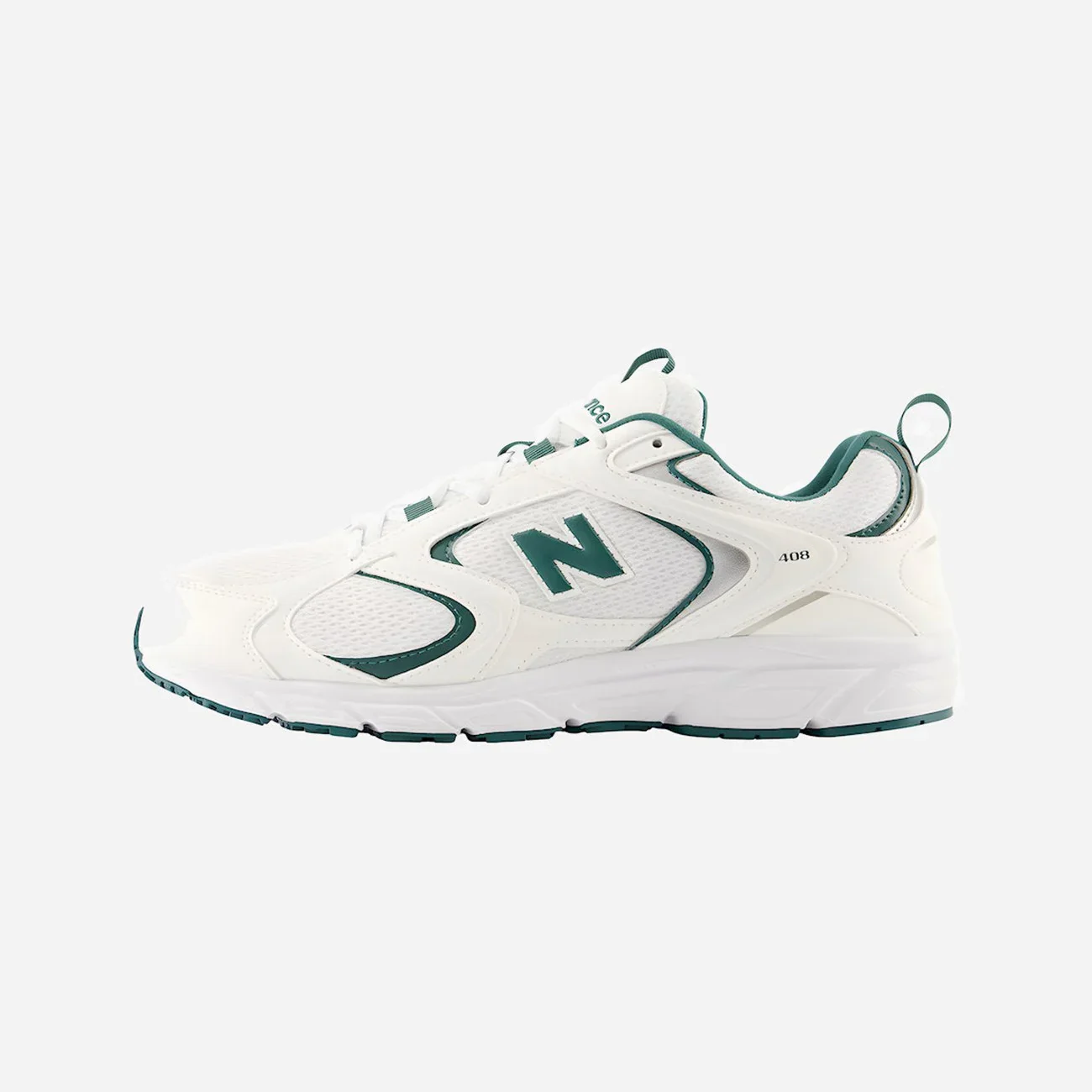 New Balance Women's 408 Shoes White/Green  ML408T - Image 2