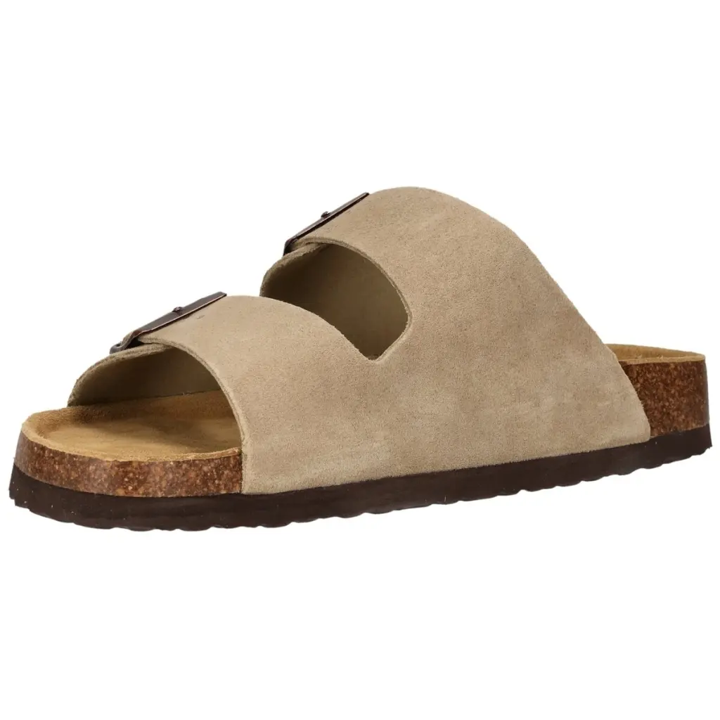 Nou Women's Cosimo Leather Cork Sandal Timber Wolf NOU264439-3027 - Image 6