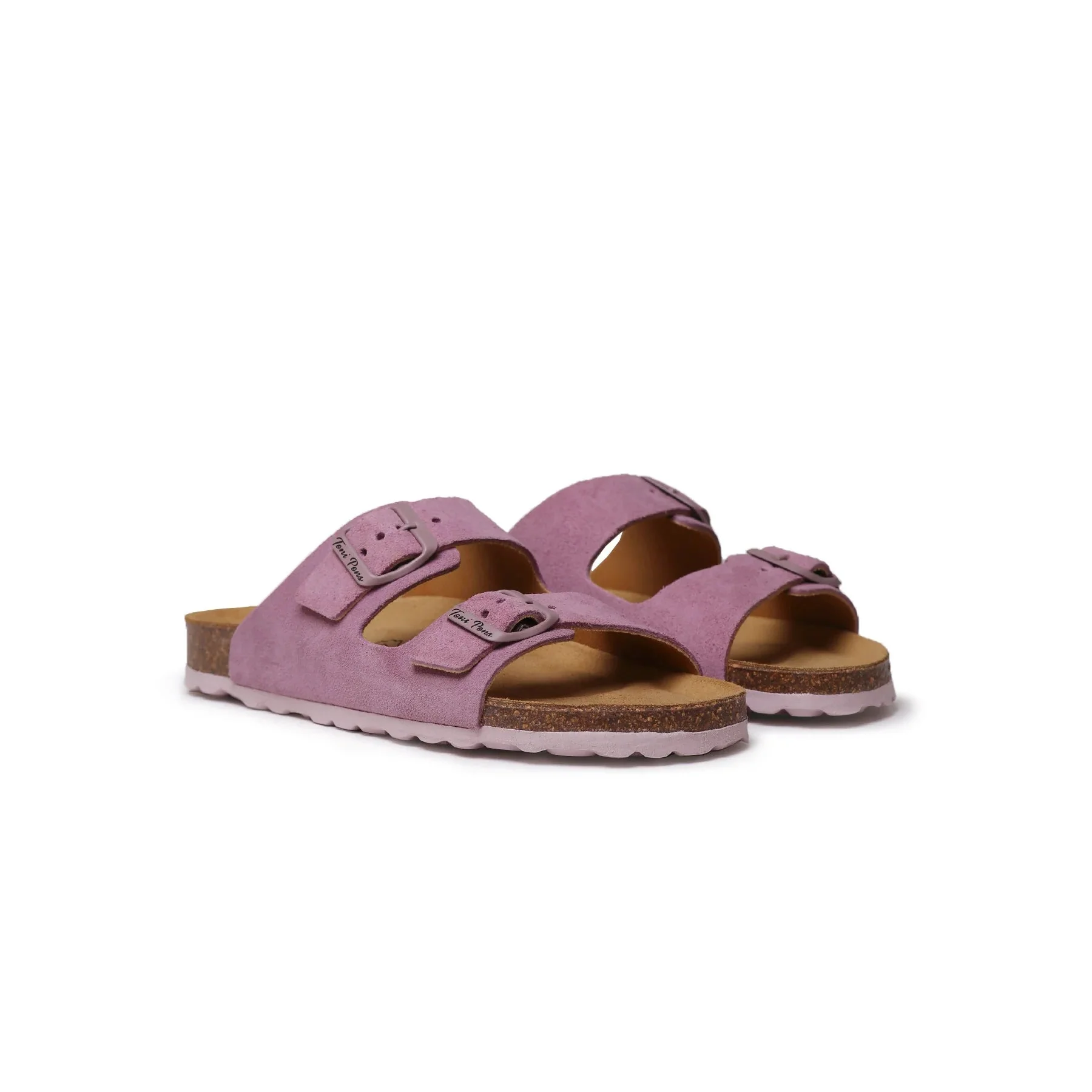 Nou Women's Cosimo Leather Cork Sandal Twilllight Mauve NOU264439-4162 - Image 2