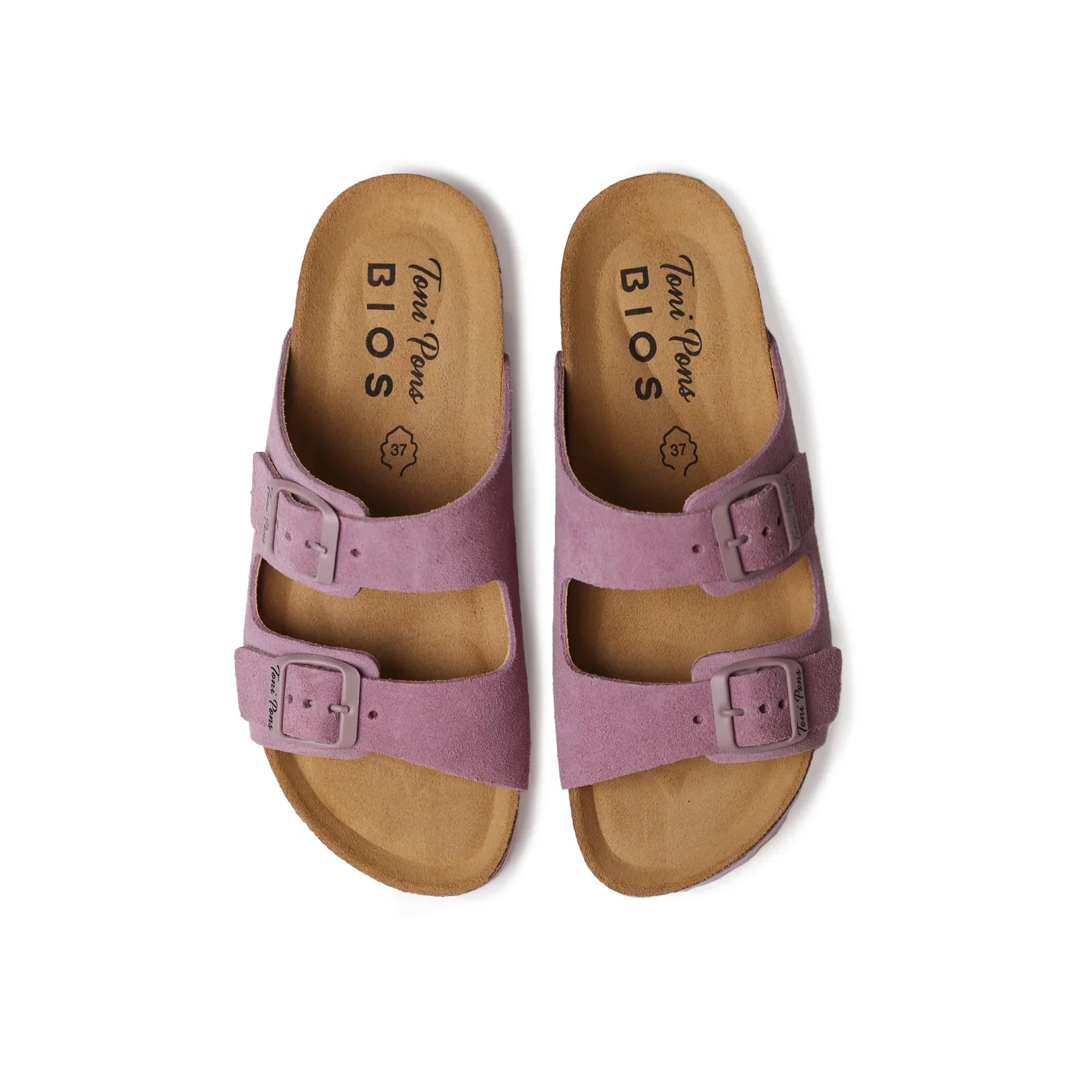 Nou Women's Cosimo Leather Cork Sandal Twilllight Mauve NOU264439-4162 - Image 4