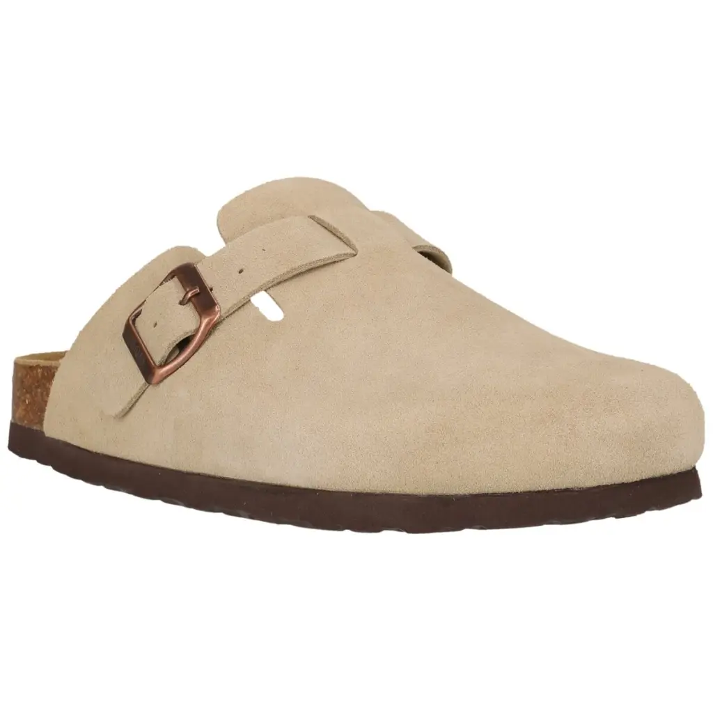 Nou Women's Leather Corwin Cork Clog Timber Wolf NOU264437-3027 - Image 2