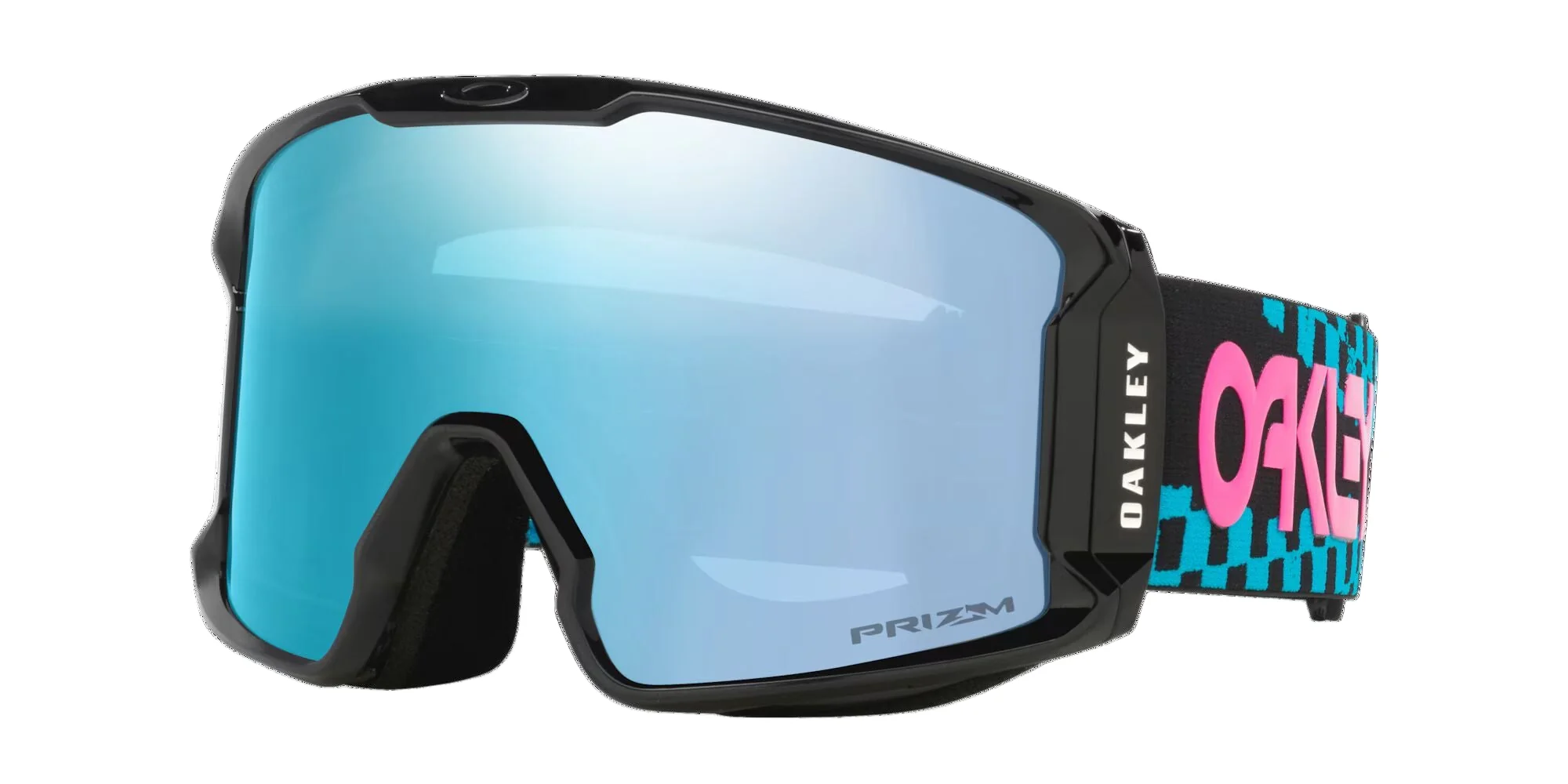 Oakley Unisex Line Miner™ L Chex Black Snow Goggles Prizm Snow Sapphire Iridium OO7070-I201