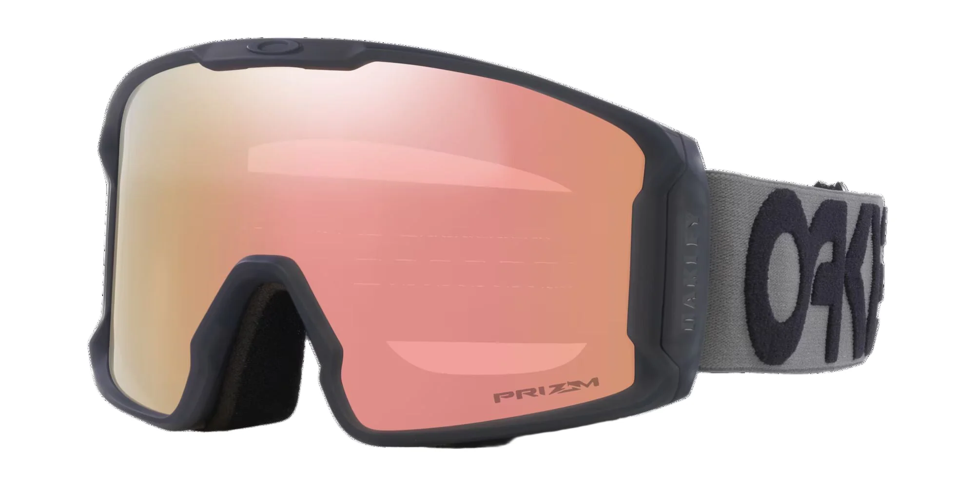 Oakley Unisex Line Miner™ L Matte Forged Iron Snow Goggles Prizm Rose Gold Iridium OO7070-E8
