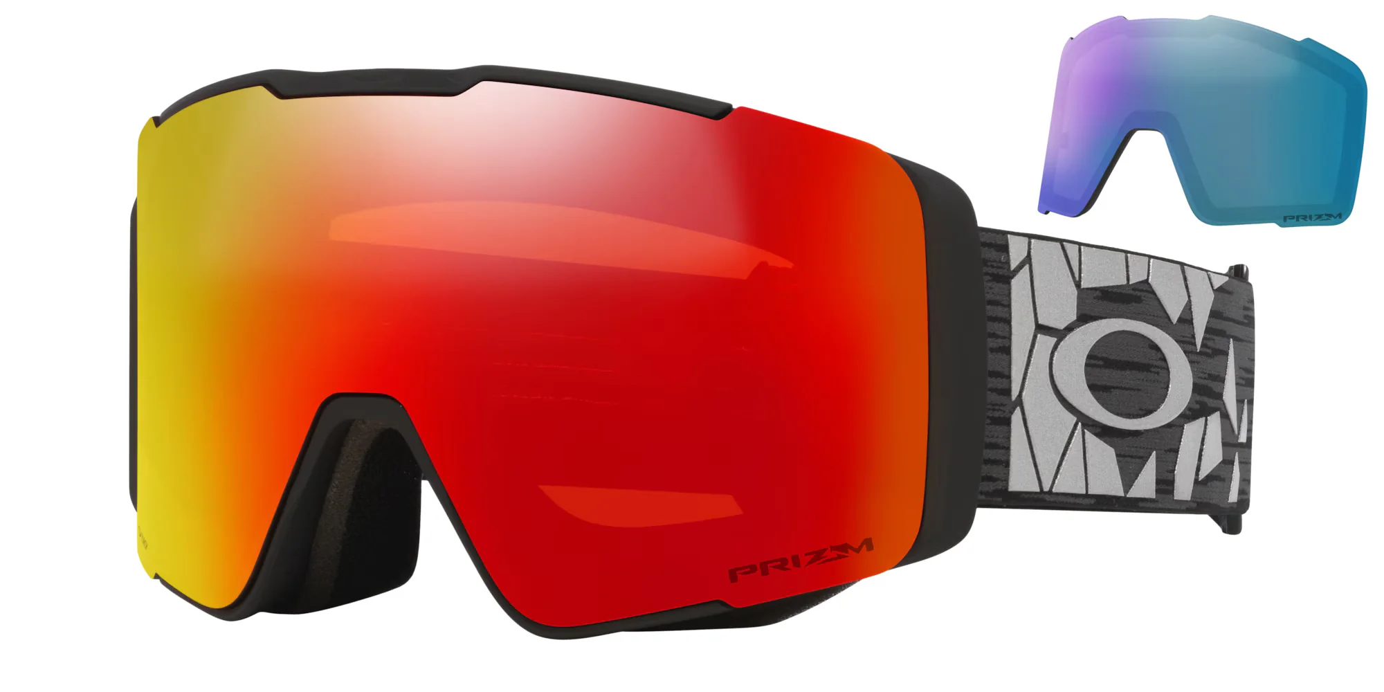 Oakley Unisex Line Miner™ Pro L Black Reinforce Snow Goggles Prizm Snow Torch Iridium OO7136-14