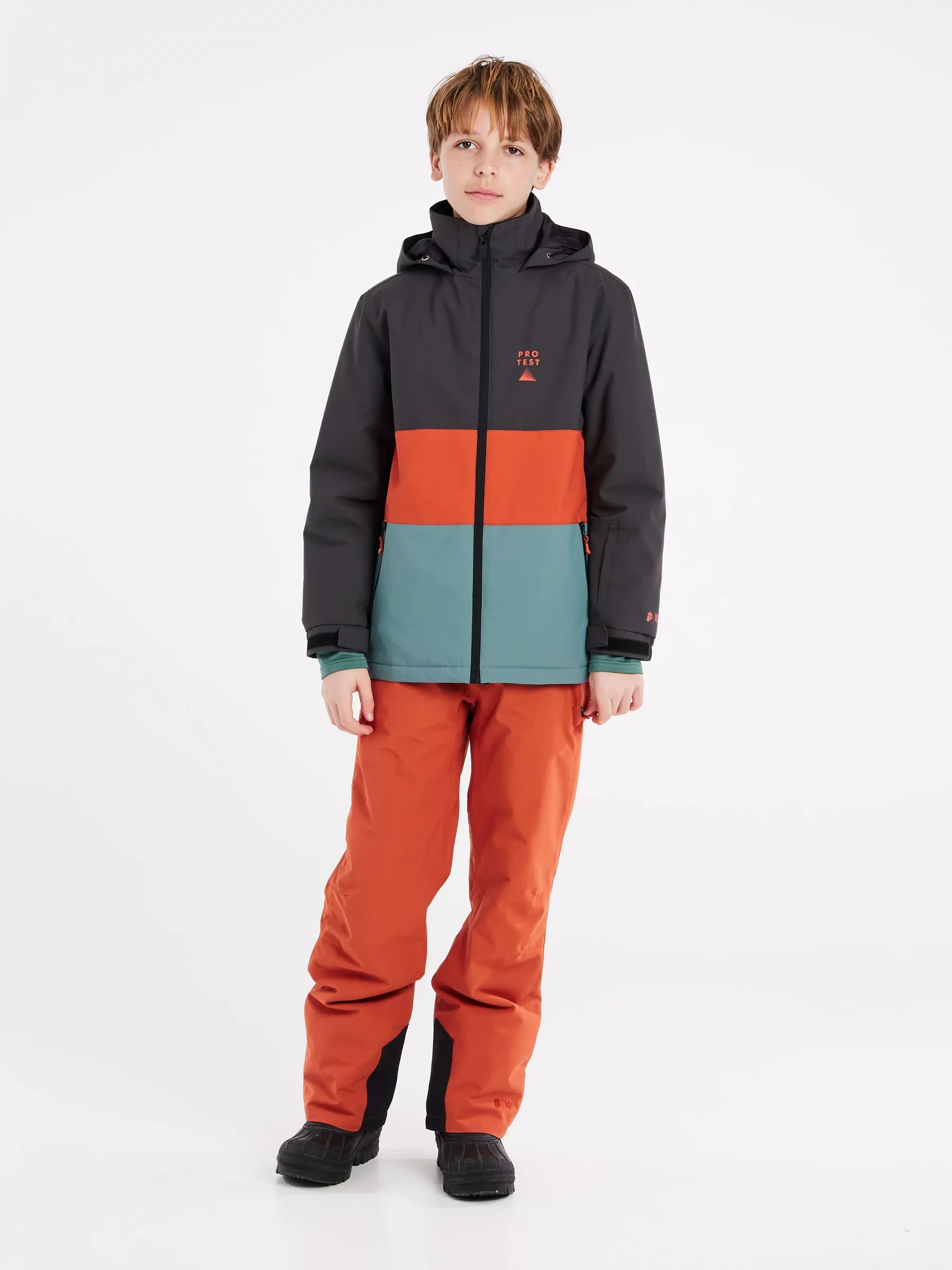 Protest Kid's Skimmer Snow Jacket Deep Grey 6811332-899 - Image 3