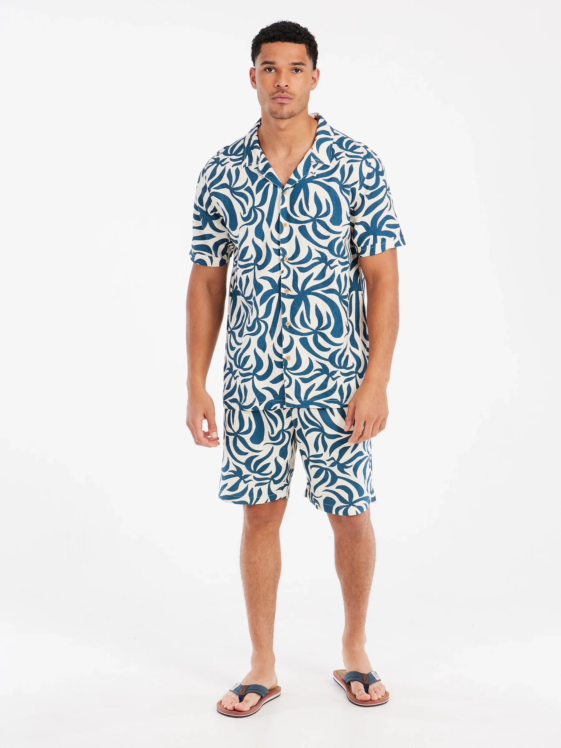 Protest Men's Dre Short Sleeve Shirt Raku Blue 15751000_394 - Image 3
