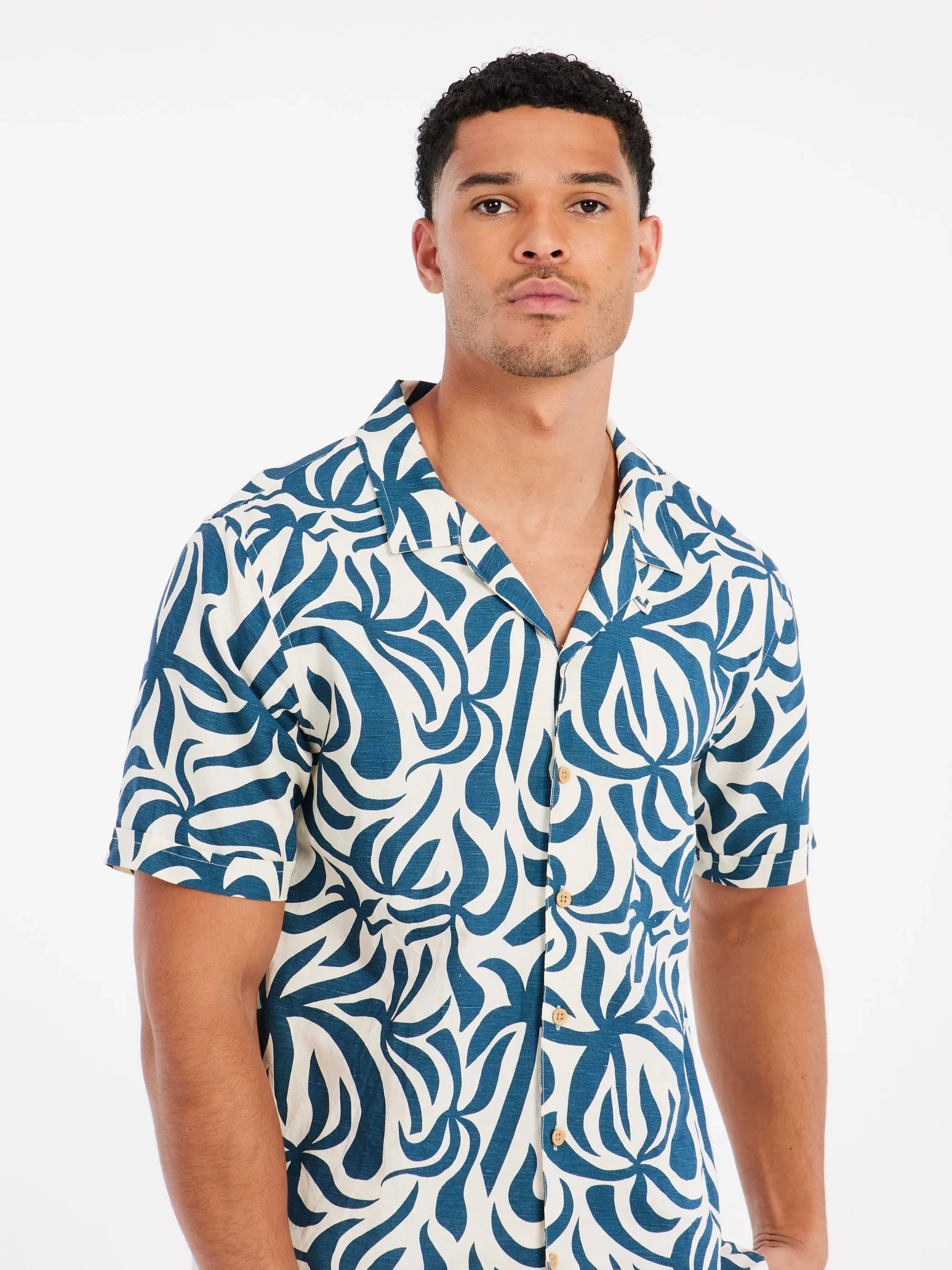 Protest Men's Dre Short Sleeve Shirt Raku Blue 15751000_394 - Image 5