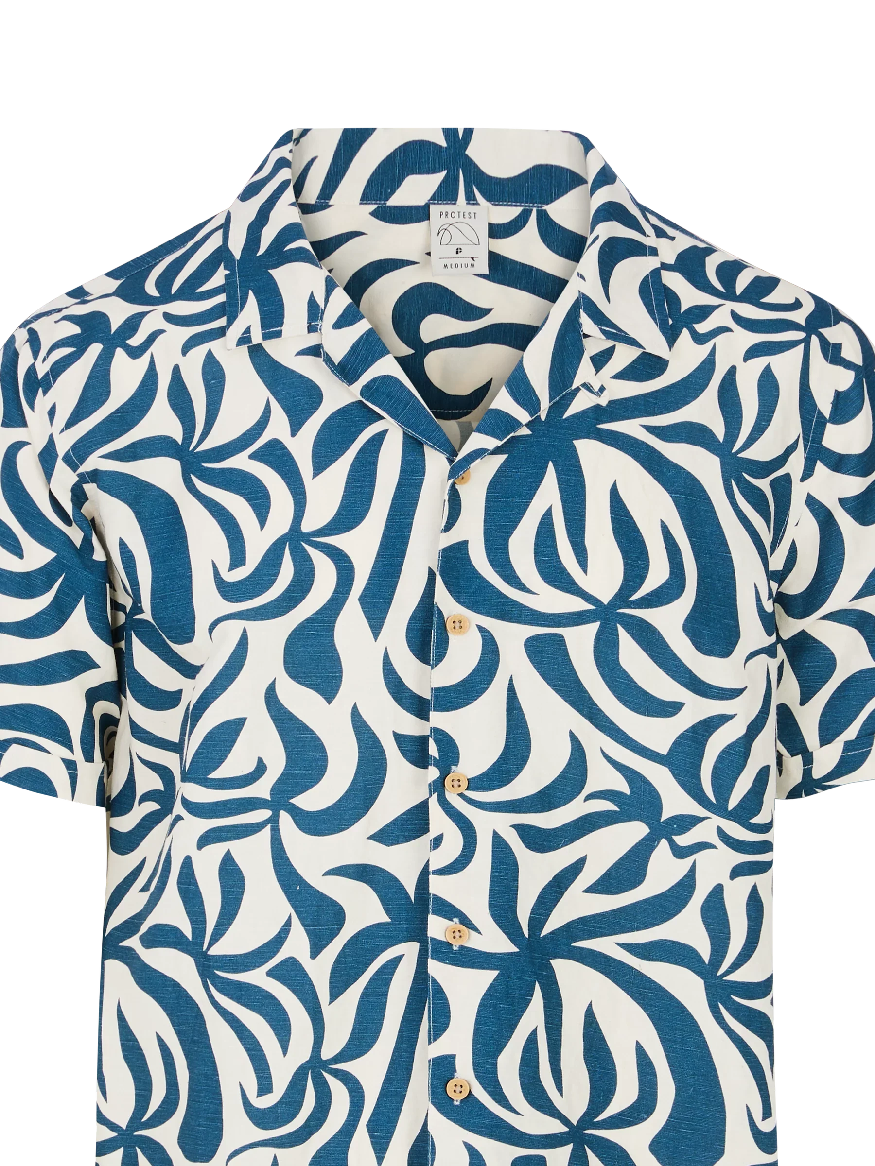 Protest Men's Dre Short Sleeve Shirt Raku Blue 15751000_394 - Image 8