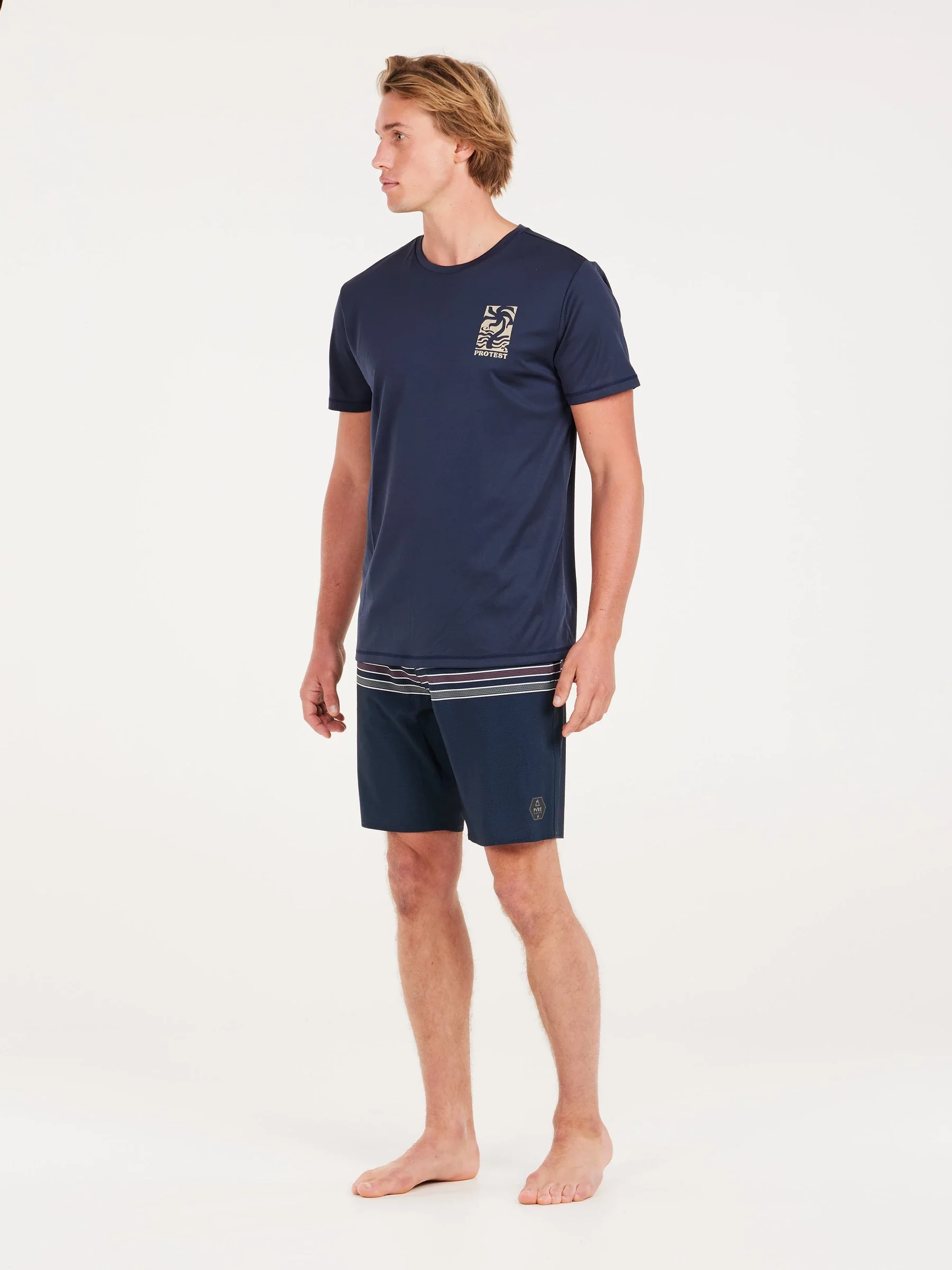Protest Men's Foxy Surf T-Shirt Night Skyblue 7710343_906 - Image 3