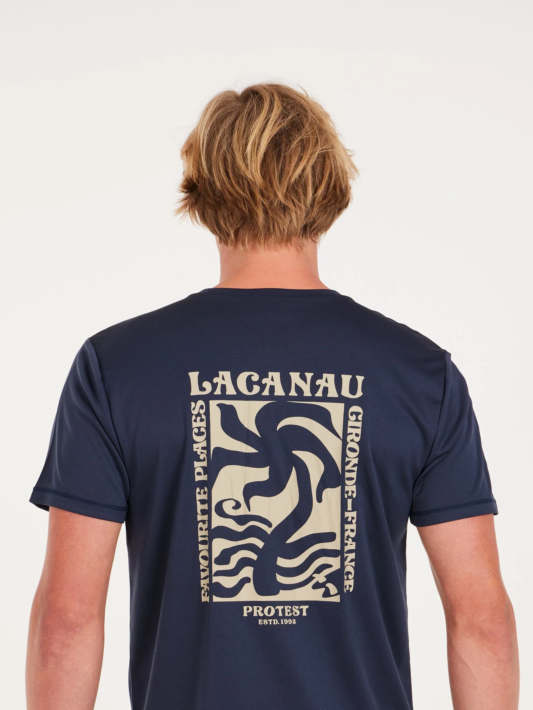 Protest Men's Foxy Surf T-Shirt Night Skyblue 7710343_906 - Image 5
