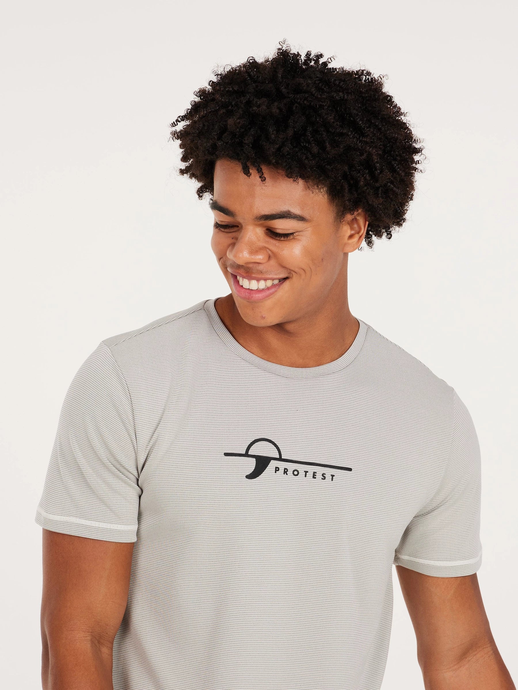 Protest Men's Legundi Surf Regular Fit T-Shirt Kitoffwhite 7718100_106 - Image 5