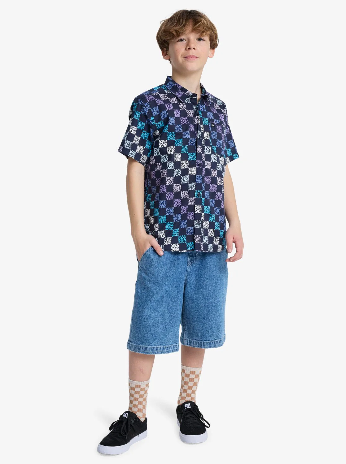Quiksilver Kids' Apero Classic Shirt (8-14 Years) Dark Navy Next Gen EQBWT03412-KTP6 - Image 4