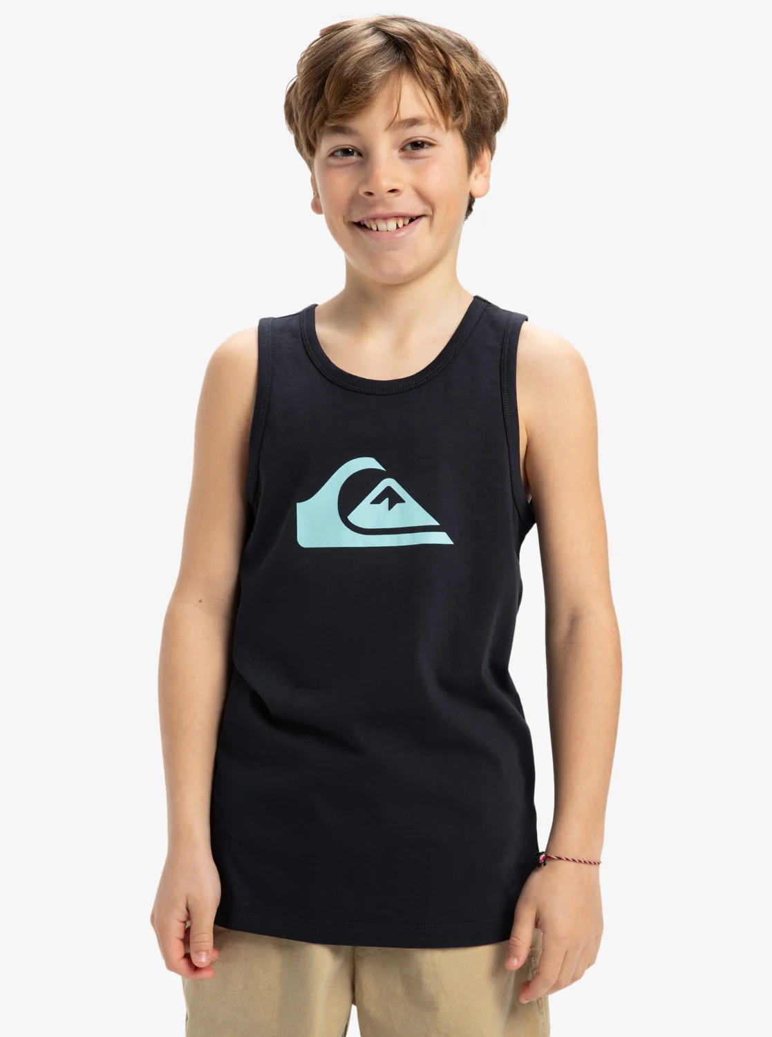 Quiksilver Kid's EV Comp Logo Muscle Tank (8-16) Dark Navy EQBZT04841-KTP0