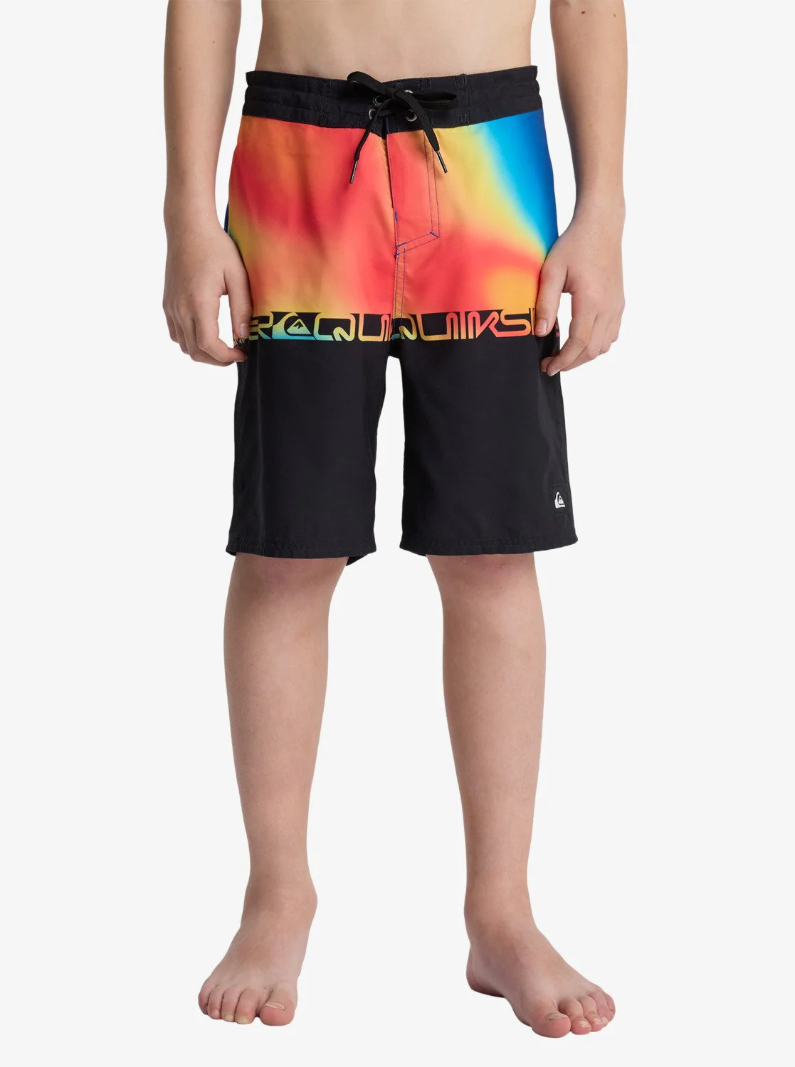 Quiksilver Kids' Everyday Half Jam 17" Boardshorts (8-14 Years) Black Wordblock EQBBS03742-KVJ6