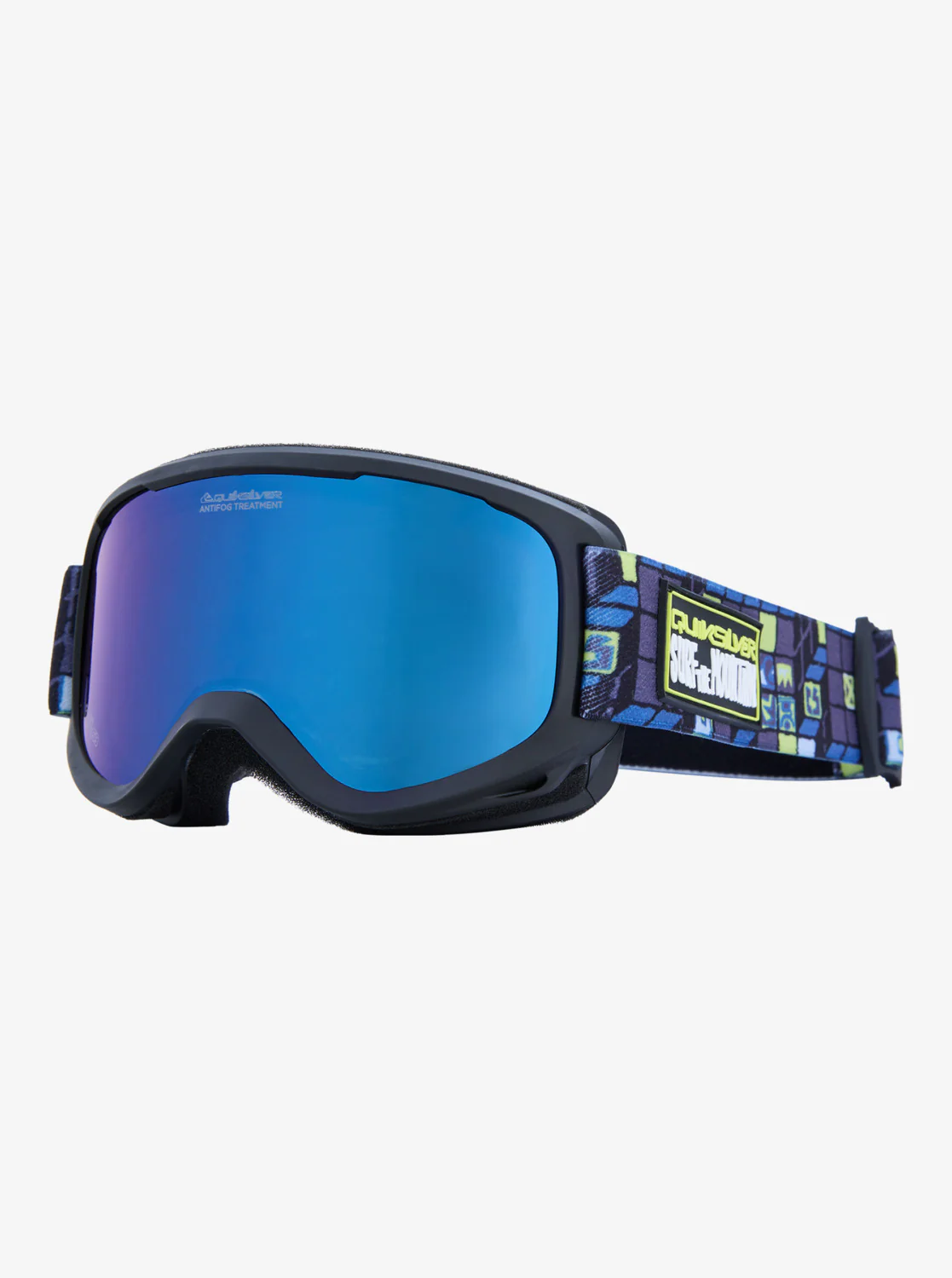 Quiksilver Kids' Little Grom Ski/Snowboard Goggles 3D Check/Clux Ml Blue S3 EQKTG03005-YKB0