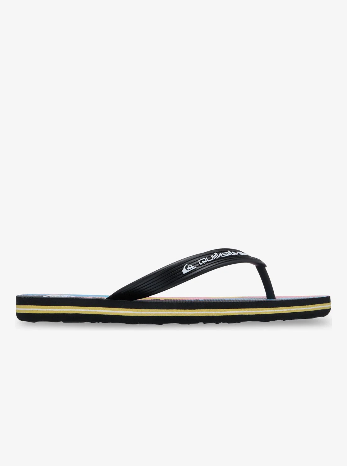 Quiksilver Kid's Molokai Art Flip Flops Black/Black/Pink EQBL100031-XKKM - Image 2