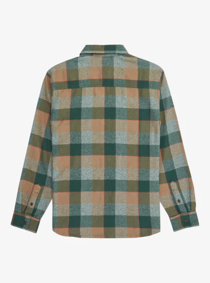 Quiksilver Kid's Motherfly Plaid Long Sleeve Shirt (8-16) Fallen Rock Motherfly Check EQBWT03405-TZC1 - Image 2