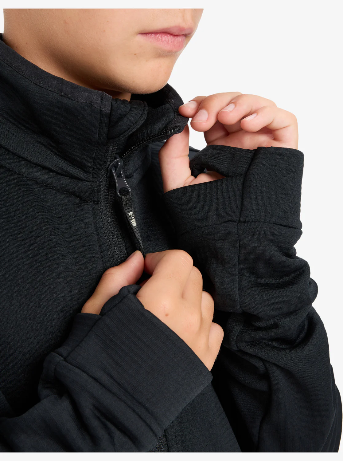 Quiksilver Kid's Steep Point Full Zip Technical Fleece (8-16) Black EQBPF03021-KVJ0 - Image 3