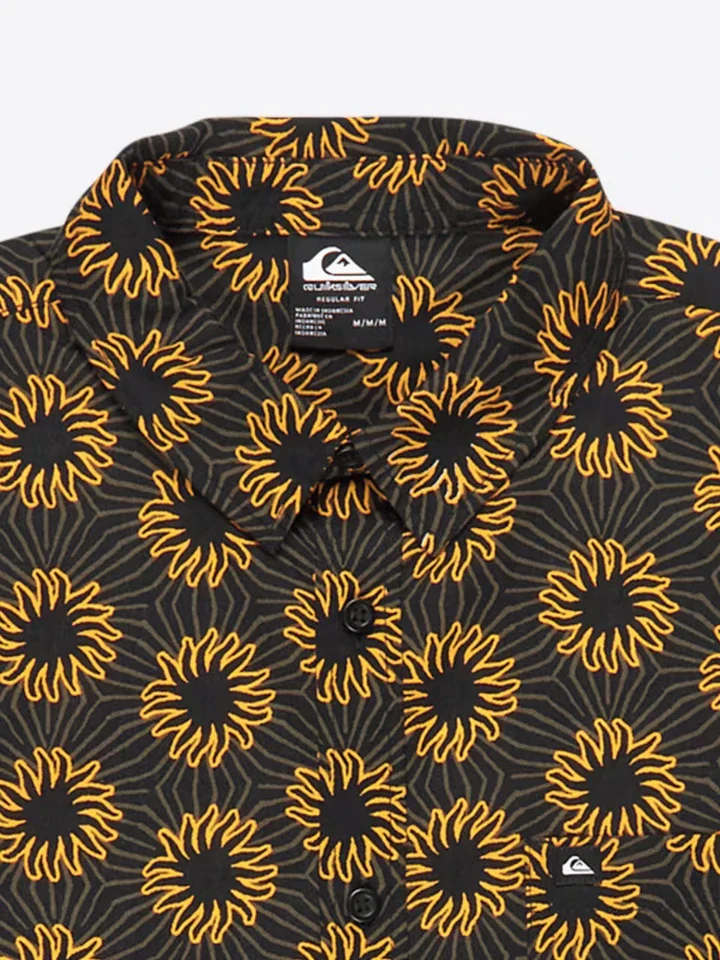 Quiksilver Men's Apero Classic Short Sleeve Shirt Black Ocean Mayhem 32 EQYWT04686-KVJ7 - Image 3