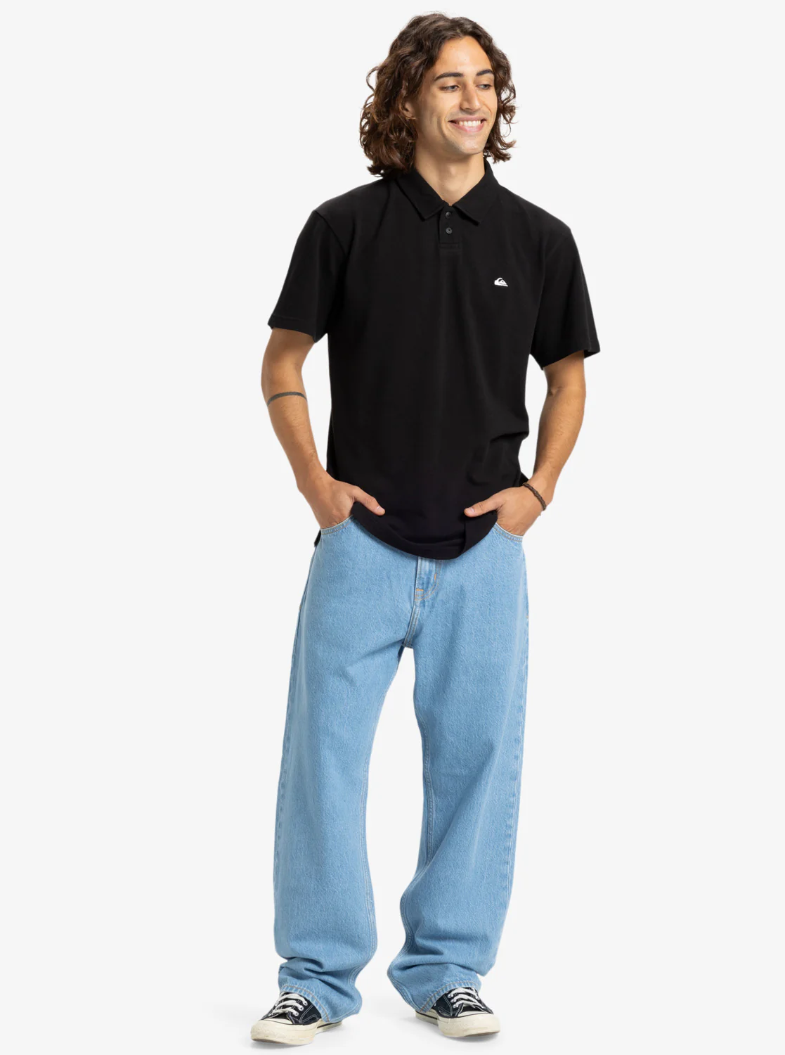 Quiksilver Men's Baggy Denim Jeans Indigo Light EQYDP03498_BFBW - Image 5
