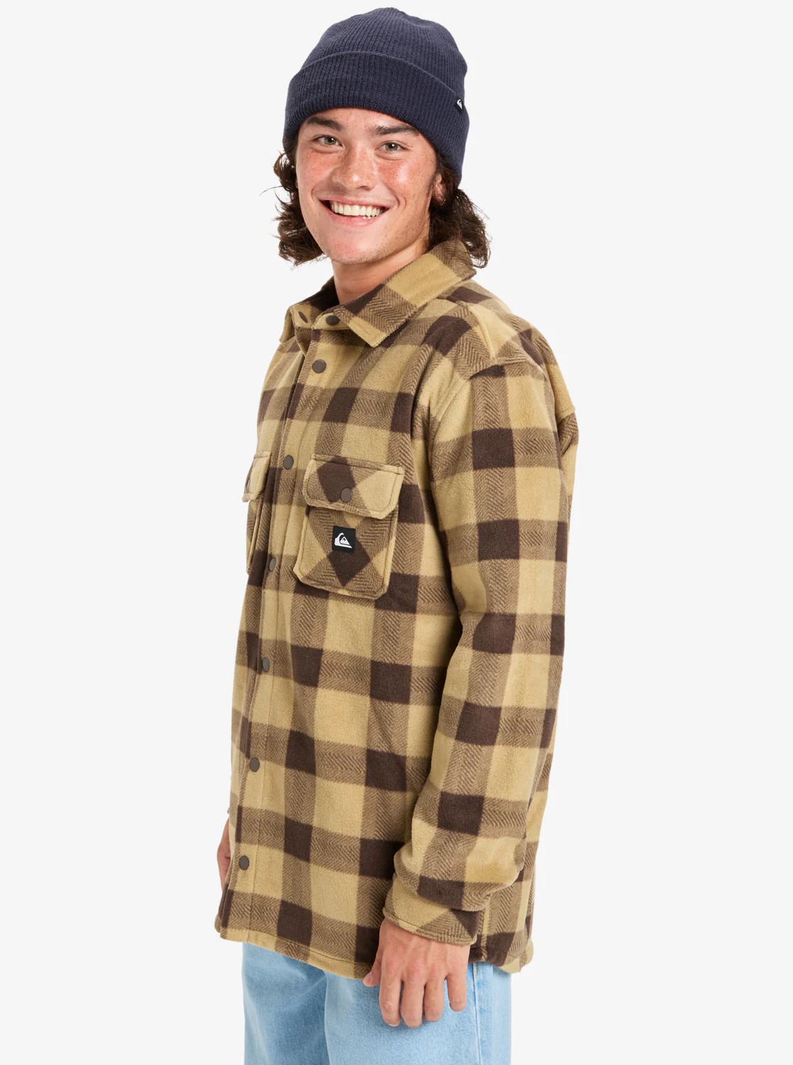 Quiksilver Men's Bering Strait Check Long Sleeve Check Shirt Sponge Northsea Plaid EQYPF03075-TKP6 - Image 3