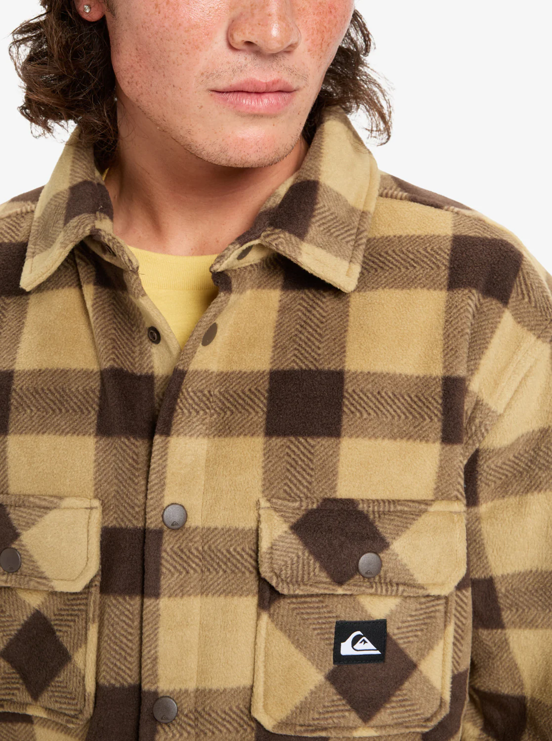 Quiksilver Men's Bering Strait Check Long Sleeve Check Shirt Sponge Northsea Plaid EQYPF03075-TKP6 - Image 4