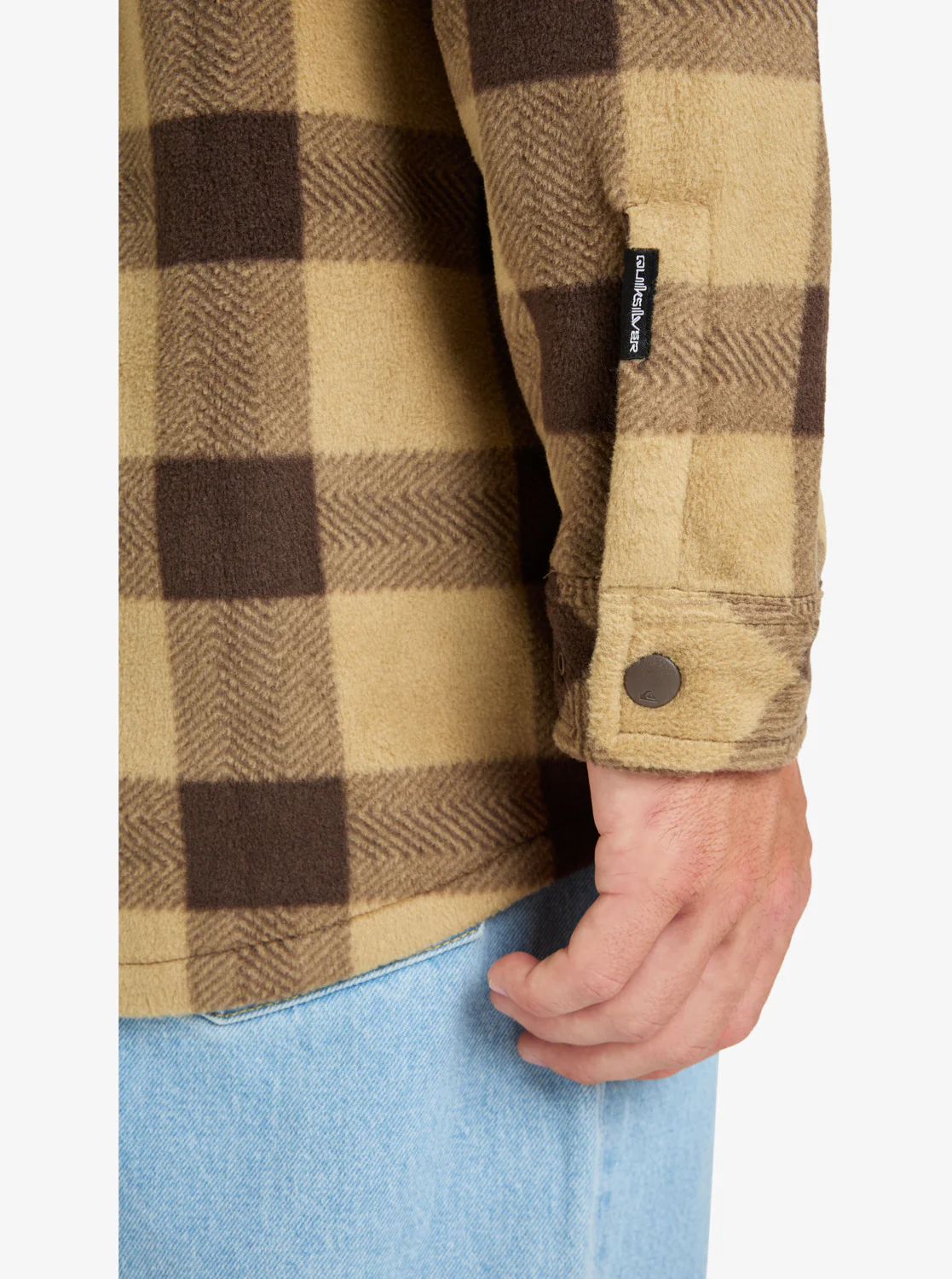Quiksilver Men's Bering Strait Check Long Sleeve Check Shirt Sponge Northsea Plaid EQYPF03075-TKP6 - Image 5