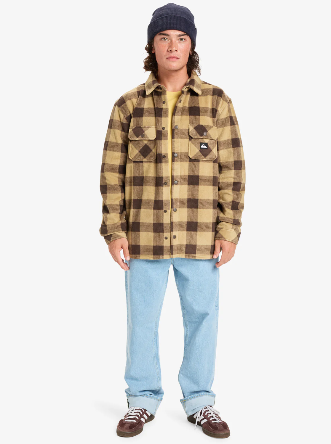 Quiksilver Men's Bering Strait Check Long Sleeve Check Shirt Sponge Northsea Plaid EQYPF03075-TKP6 - Image 6
