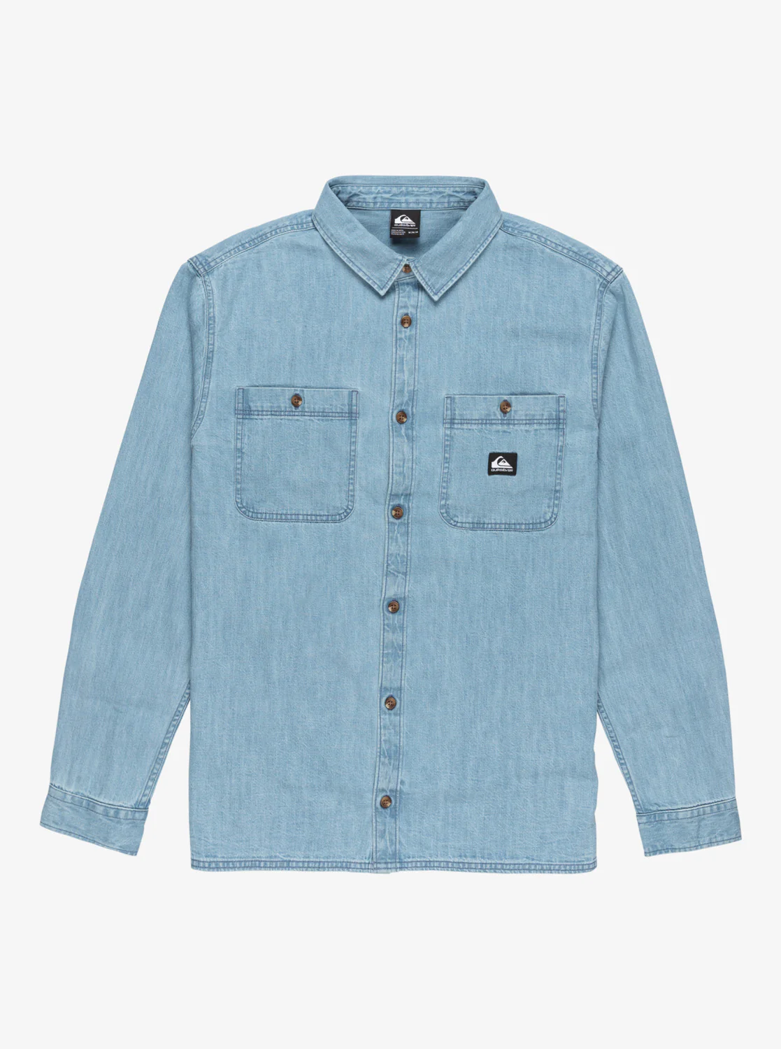 Quiksilver Men's Bozeman Denim Long Sleeve Shirt Flint Stone EQYWT04644-SNA0 - Image 7
