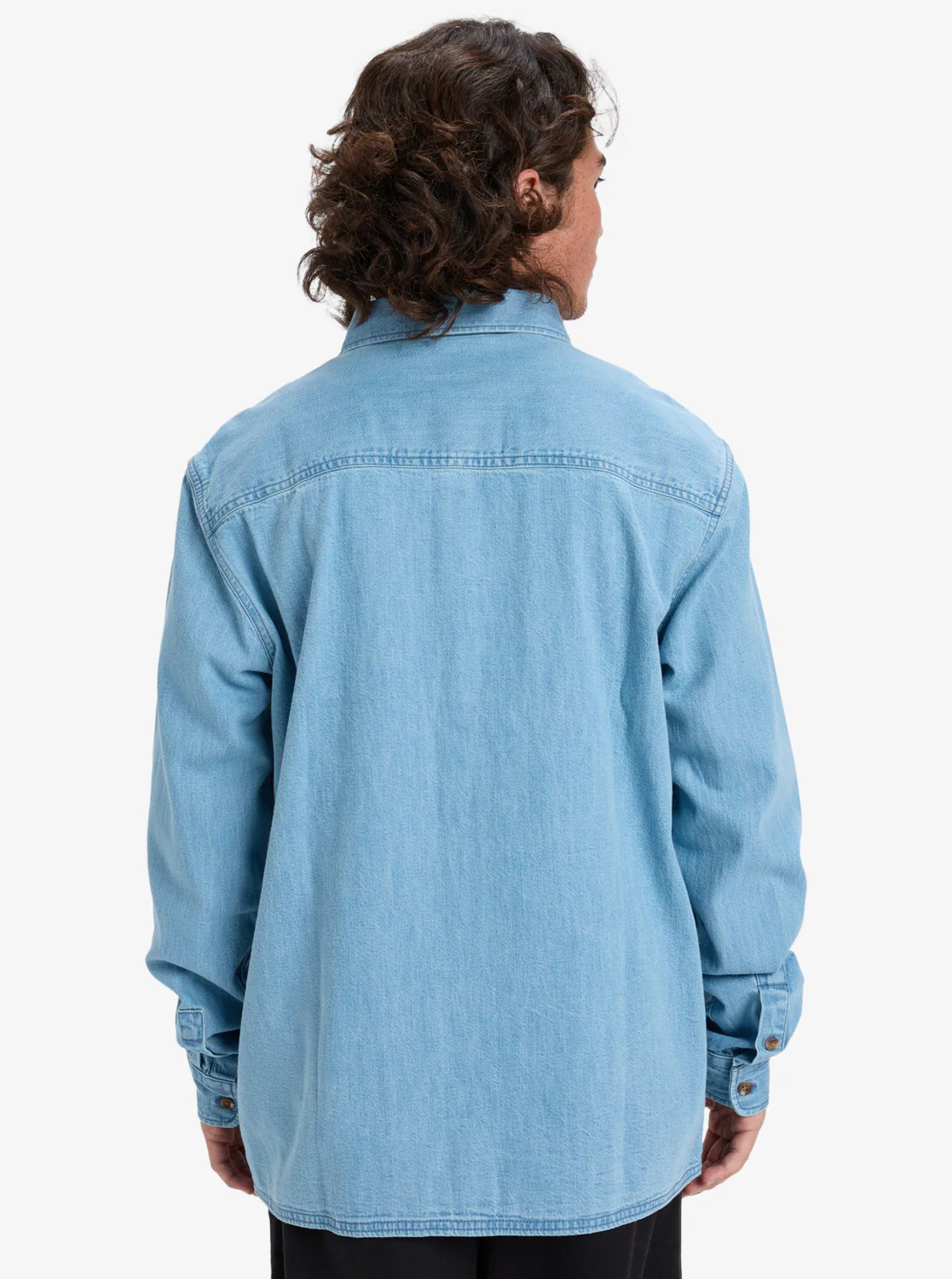 Quiksilver Men's Bozeman Denim Long Sleeve Shirt Flint Stone EQYWT04644-SNA0 - Image 8
