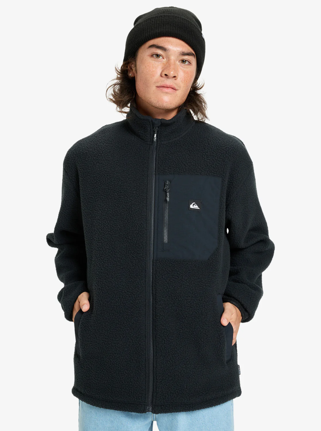 Quiksilver Men's Clean Coast Full Zip Fleece Black EQYPF03066-KVJ0
