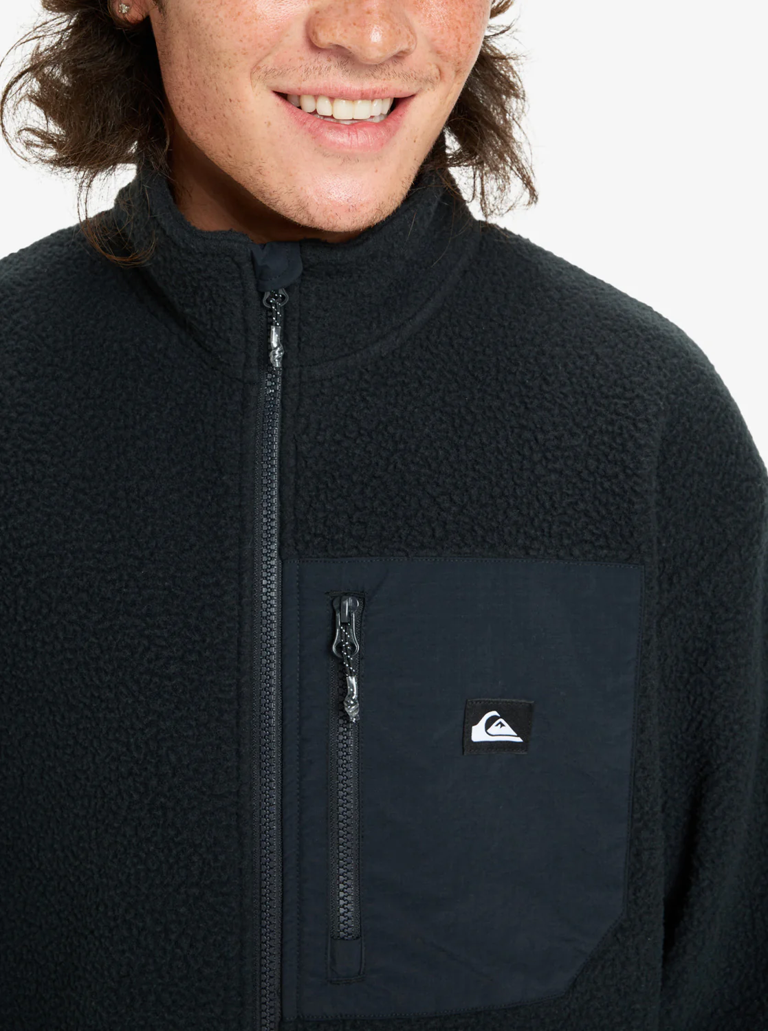 Quiksilver Men's Clean Coast Full Zip Fleece Black EQYPF03066-KVJ0 - Image 4