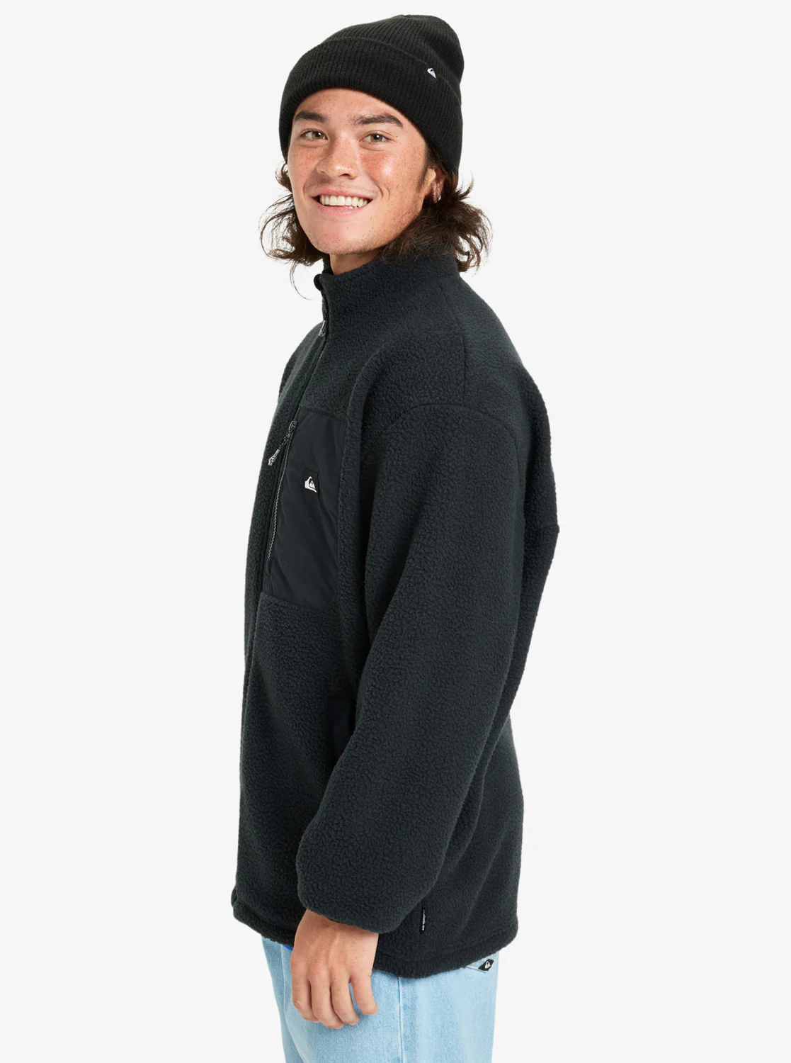 Quiksilver Men's Clean Coast Full Zip Fleece Black EQYPF03066-KVJ0 - Image 5
