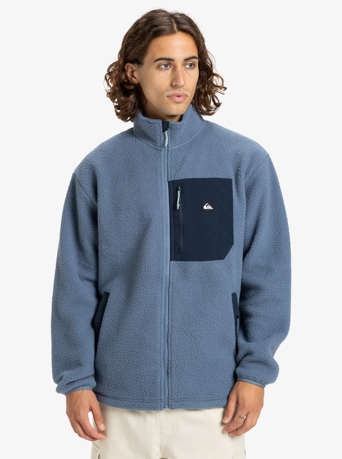 Quiksilver Men's Clean Coast Full Zip Fleece China Blue EQYPF03066-BND0
